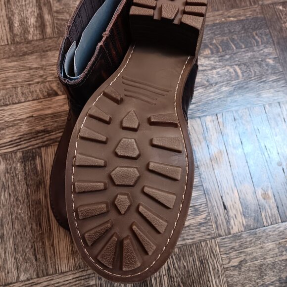 Max by Rocket Dog Burnished Leather Lug Sole Ankle Boots Sz 7 - Picture 6 of 8